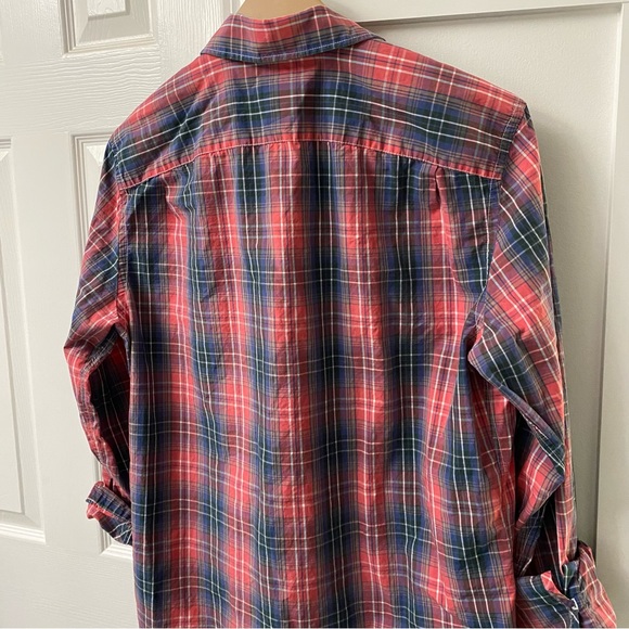 GAP Lightweight Long Sleeve Button Down Casual Dress Shirt in Large Red - Picture 6 of 6